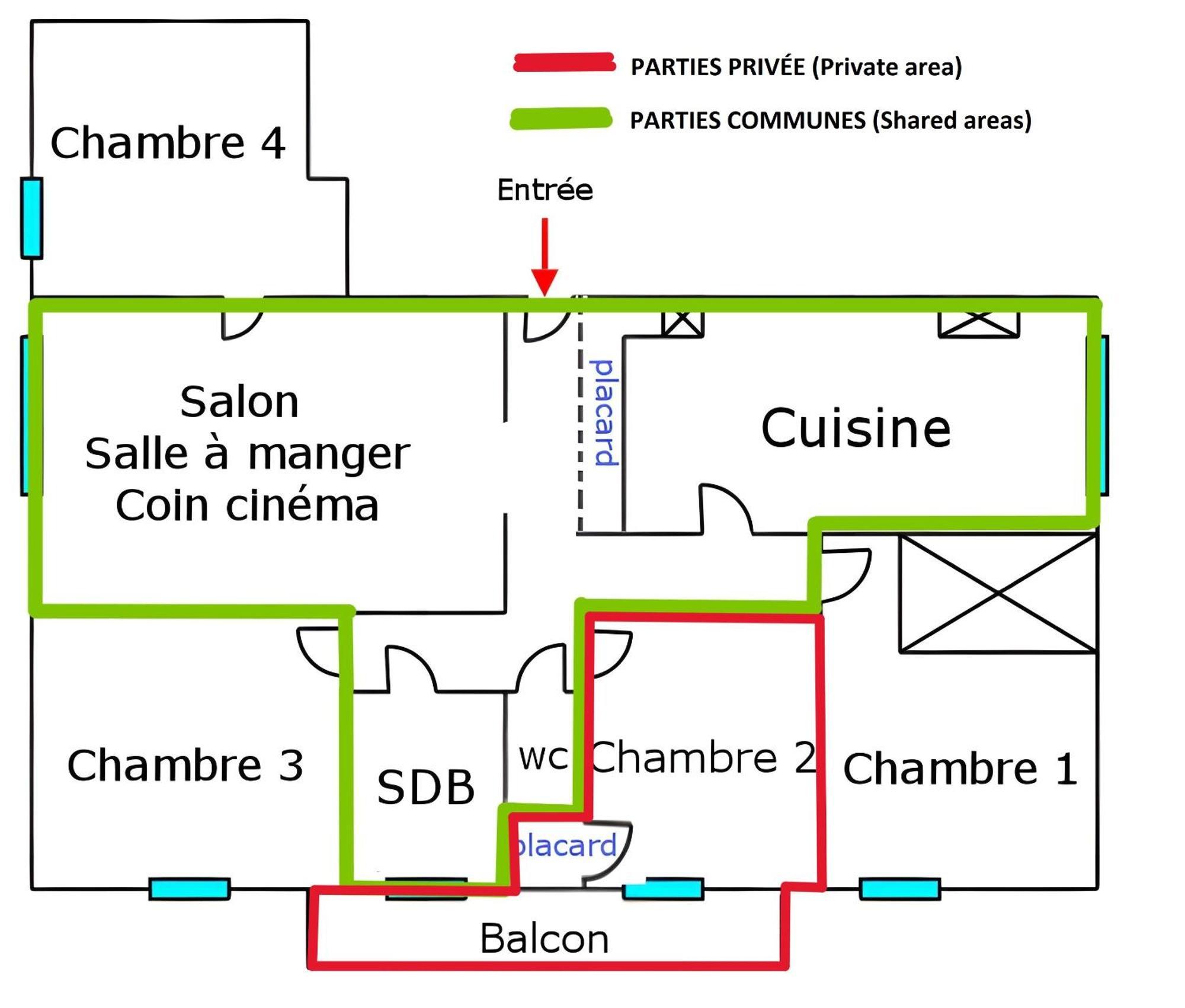 Chambre En Colocation Fille, Proche Mer, Climatisation Τουλόν Δωμάτιο φωτογραφία